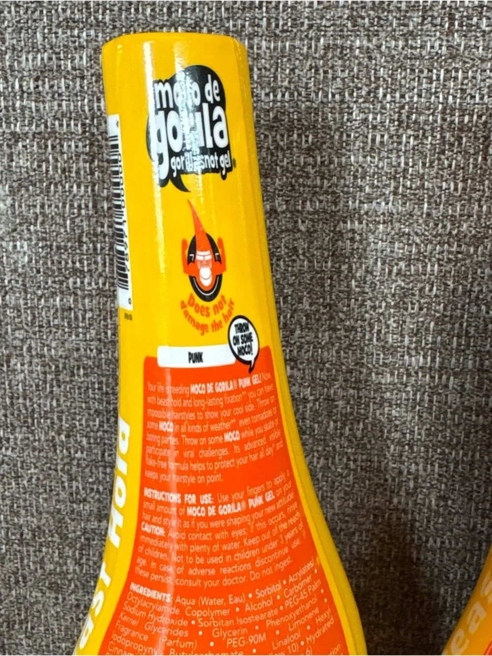 Gorilla Snot Gel Hair Styling Agent 4 Pack 11.99 Ounce High Hold Formula‎ Punk